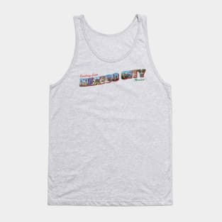 Greetings from Mexico City in Mexico Vintage style retro souvenir Tank Top